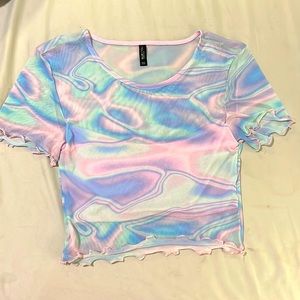 Blue steel crop top size s